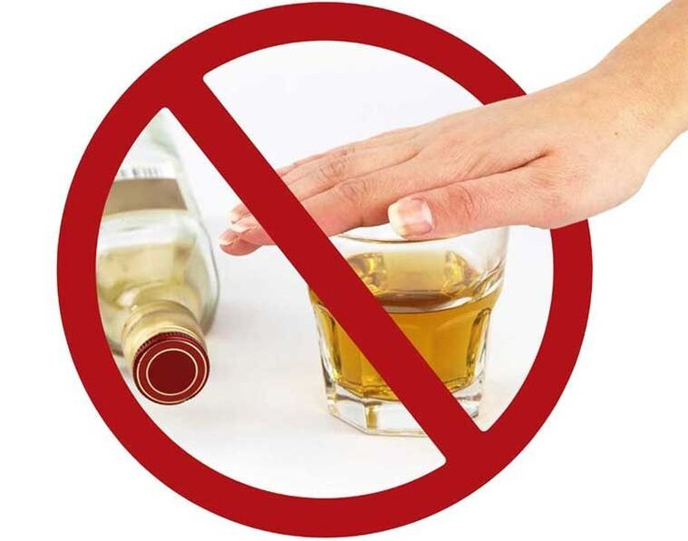 Prohibition of alcohol before visiting the dentist