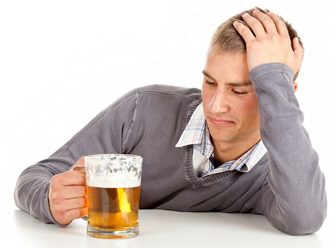 Man drinks beer how to stop