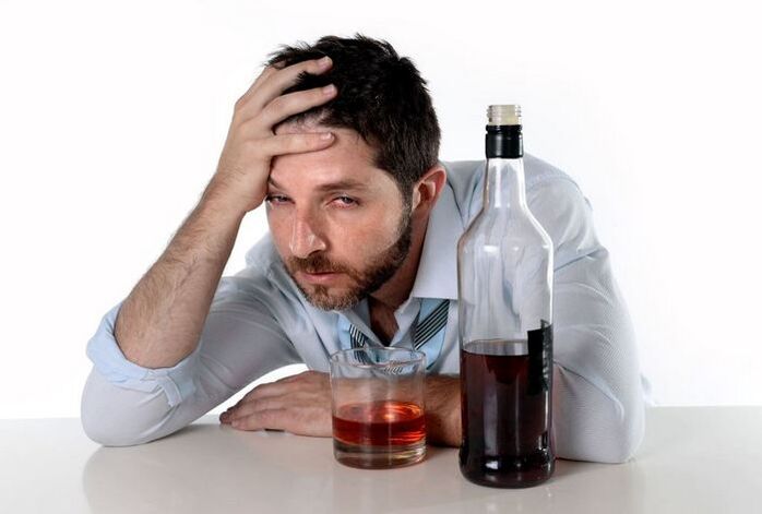 Man suffering from alcoholism and how to stop drinking